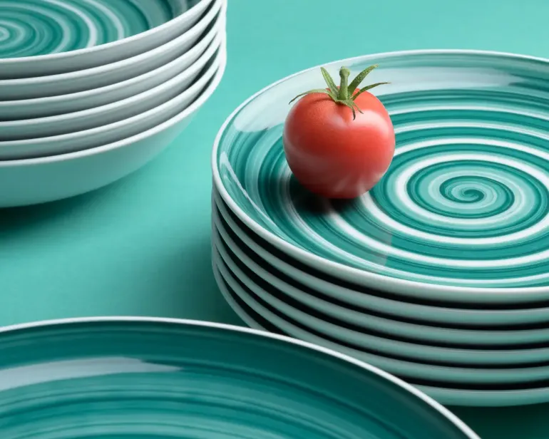 WYPRZEDAŻ! CHODZIEŻ CITY CT32 SZAŁWIA Serwis obiadowy 18 el / 6 osób / porcelana