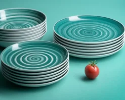 WYPRZEDAŻ! CHODZIEŻ CITY CT32 SZAŁWIA Serwis obiadowy 18 el / 6 osób / porcelana