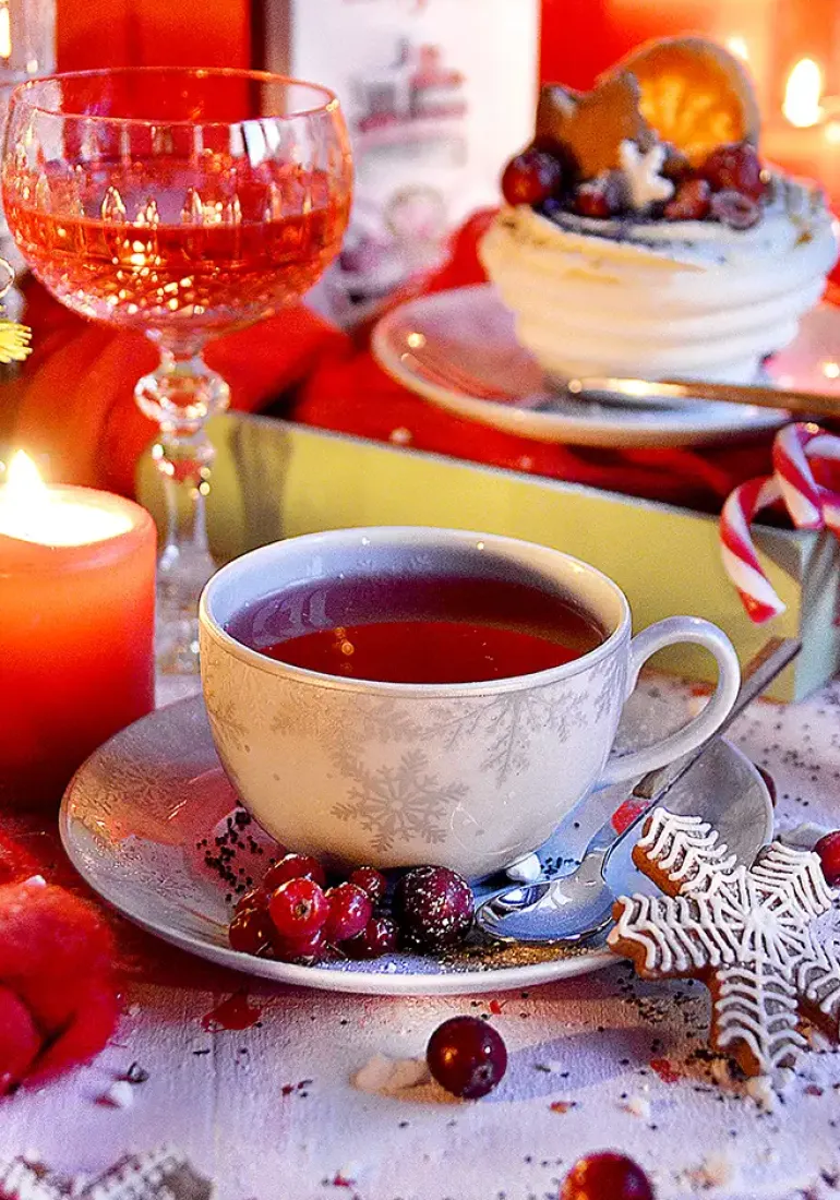 WYPRZEDAŻ! CHODZIEŻ YVETTE G629 ŚNIEŻYNKI Zestaw kawowy 10 el / 5 osób / porcelana