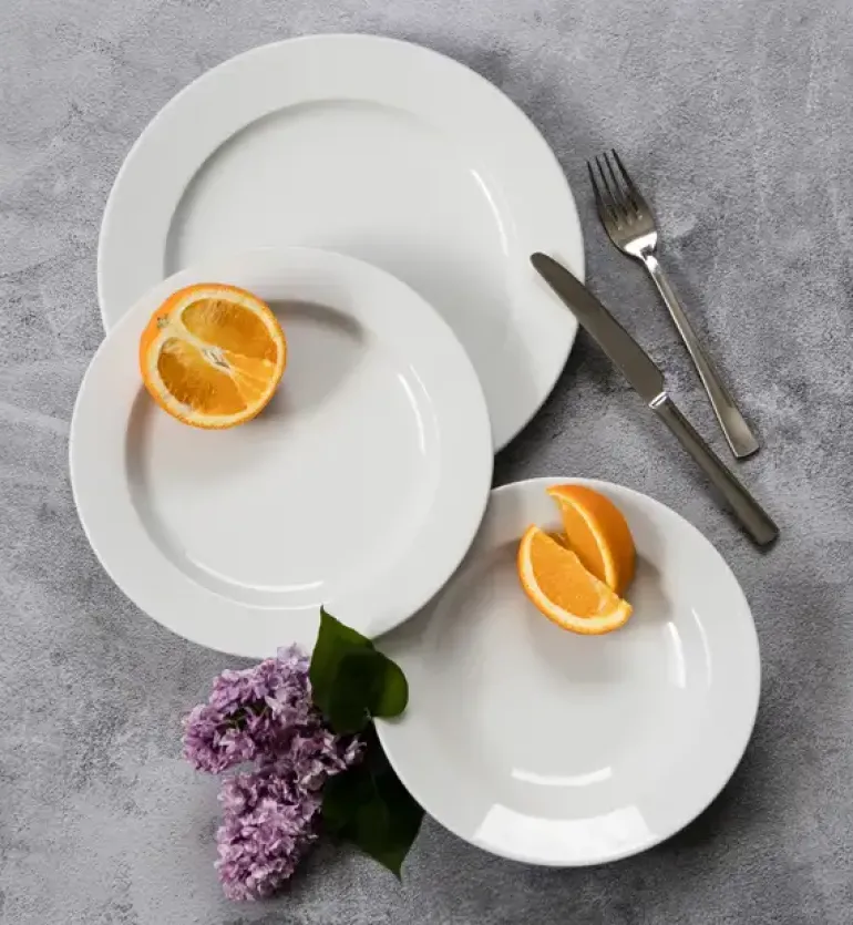 WYPRZEDAŻ! KAHLA K-A |3 15 20| Komplet 12 talerzy dla 3 osób / porcelana