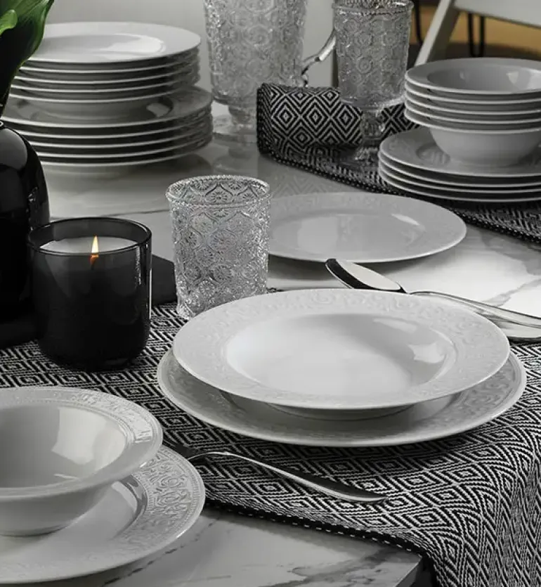 WYPRZEDAŻ! KUTAHYA ACELYA Talerz obiadowy 25 cm / porcelana