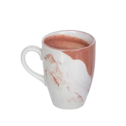 WYPRZEDAŻ! KUTAHYA LIMA HYPNOSE Komplet 2 kubków 240 ml czerwony / porcelana