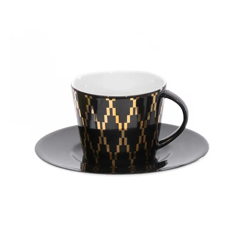 WYPRZEDAŻ! KUTAHYA TOLEDO 12 Komplet dwóch filiżanek ze spodkami 200 ml / porcelana