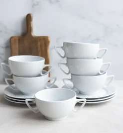 WYPRZEDAŹ! LUBIANA AMBASADOR 4x Bulionówka 300 ml BEZ SPODKA | porcelana zmywarka
