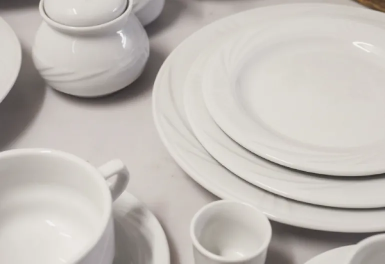 WYPRZEDAŻ! LUBIANA ARCADIA Talerz płytki 22,5 cm | porcelana luz