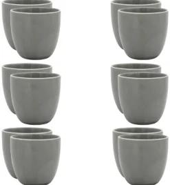 WYPRZEDAŻ! LUBIANA BILL | K1 Kubek 300 ml bez ucha | szary | porcelana x 12 SZT.