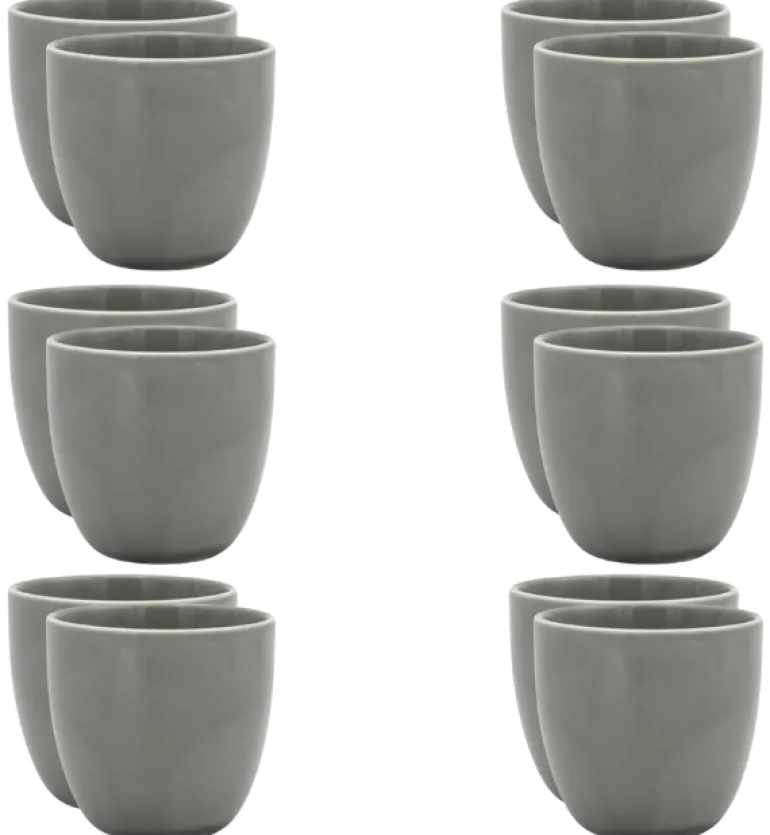 WYPRZEDAŻ! LUBIANA BILL | K1 Kubek 300 ml bez ucha | szary | porcelana x 12 SZT.