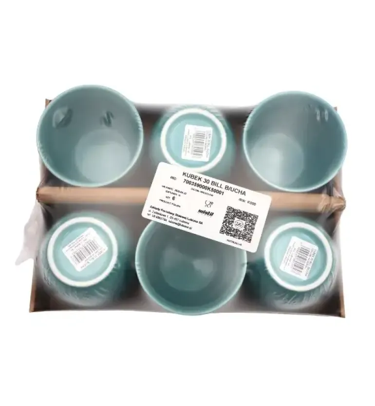 WYPRZEDAŻ! LUBIANA BILL | K5 Kubek 300 ml bez ucha | morski | porcelana x 6 SZT.