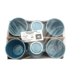 WYPRZEDAŻ! LUBIANA BILL | K6 Kubek 300 ml - 1 SZT - bez ucha | turkus | porcelana