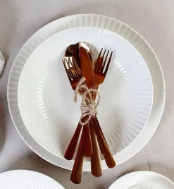 WYPRZEDAŻ! LUBIANA DAISY IVORY Ecru Zestaw 5 elementów / porcelana