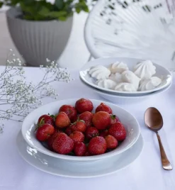 WYPRZEDAŻ! LUBIANA ETO MODERN BIAŁY Serwis obiadowy 18 el / 6 osób / porcelana dekorowana