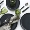 WYPRZEDAŻ! MG HOME | ZESTAW OBIADOWY Z KAMIONKI ARTENA BLACK 17 EL
