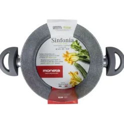 WYPRZEDAŻ! MONETA SINFONIA Garnek 20 cm / powłoka nieprzywierająca Artech Stone / indukcja