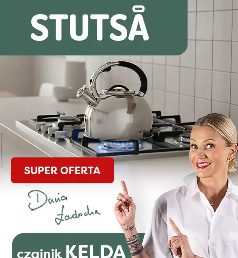 WYPRZEDAŻ! STUTSA KELDA Czajnik 3 L ze stali nierdzewnej / indukcja