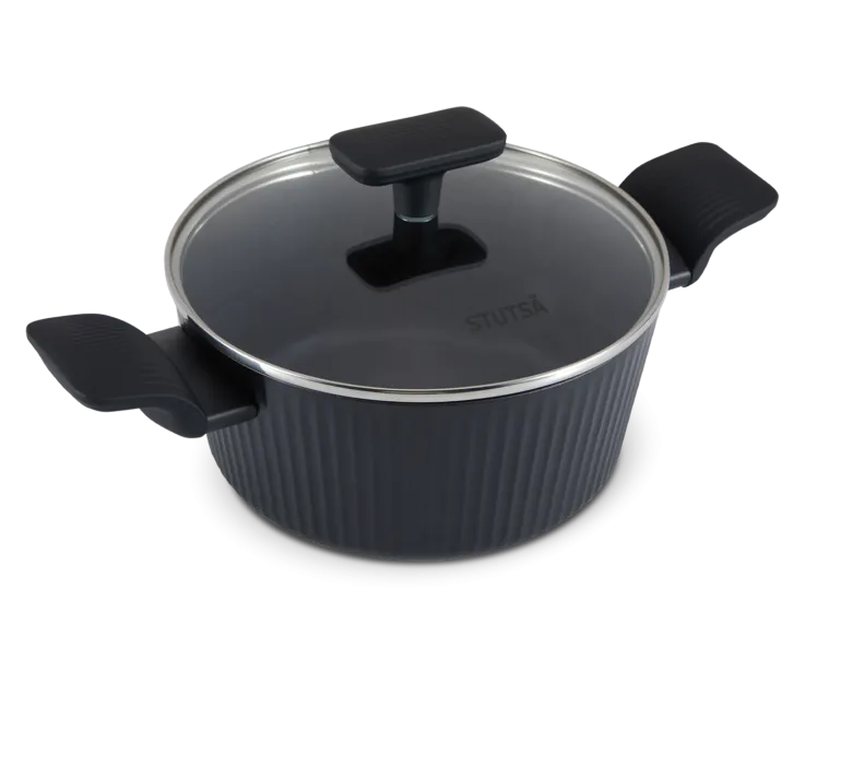 WYPRZEDAŻ! STUTSA VARMA Garnek 2,5 L z pokrywką 20 cm / nieprzywierająca powłoka non stick