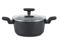 WYPRZEDAŻ! STUTSA VARMA Garnek 2,5 L z pokrywką 20 cm / nieprzywierająca powłoka non stick
