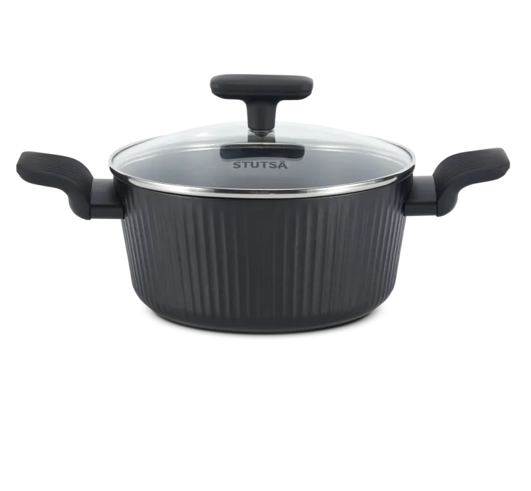 WYPRZEDAŻ! STUTSA VARMA Garnek 2,5 L z pokrywką 20 cm / nieprzywierająca powłoka non stick