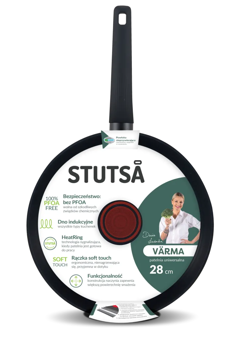 WYPRZEDAŻ! STUTSA VARMA Patelnia 28 cm HeatRing / nieprzywierająca powłoka non stick