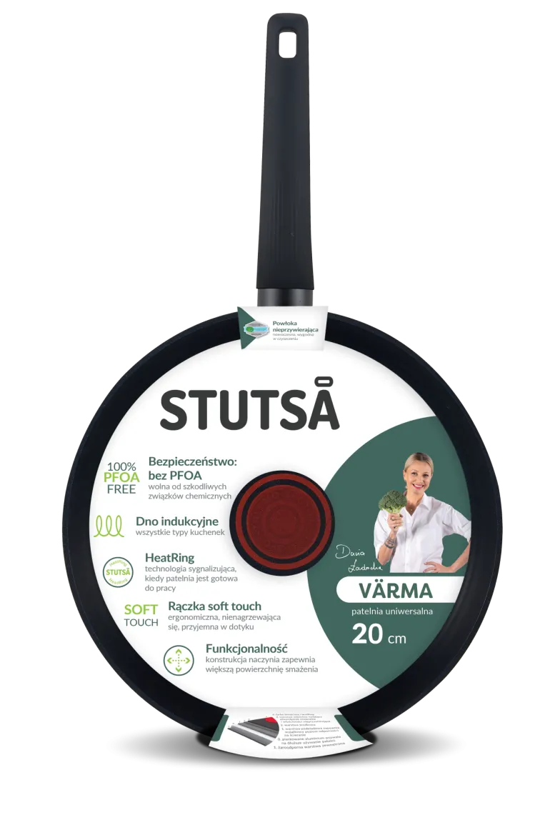 WYPRZEDAŻ! STUTSA VARMA Patelnia 20 cm HeatRing / nieprzywierająca powłoka non stick