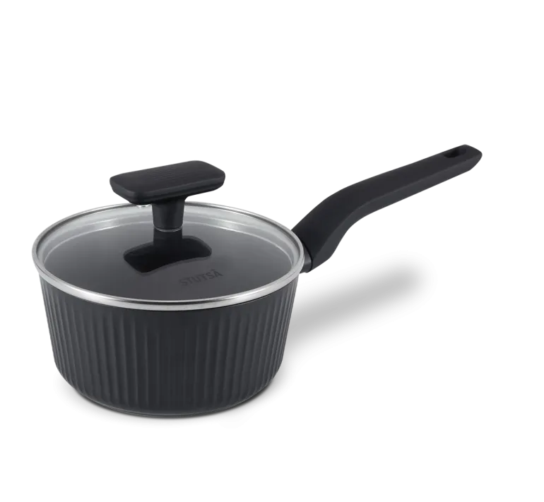 WYPRZEDAŻ! STUTSA VARMA Rondel z 1,3 L pokrywką 16 cm / nieprzywierająca powłoka non stick