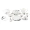 WYPRZEDAŻ! TADAR Dolce Vita Komplet 3 spodków pod filiżankę / porcelana