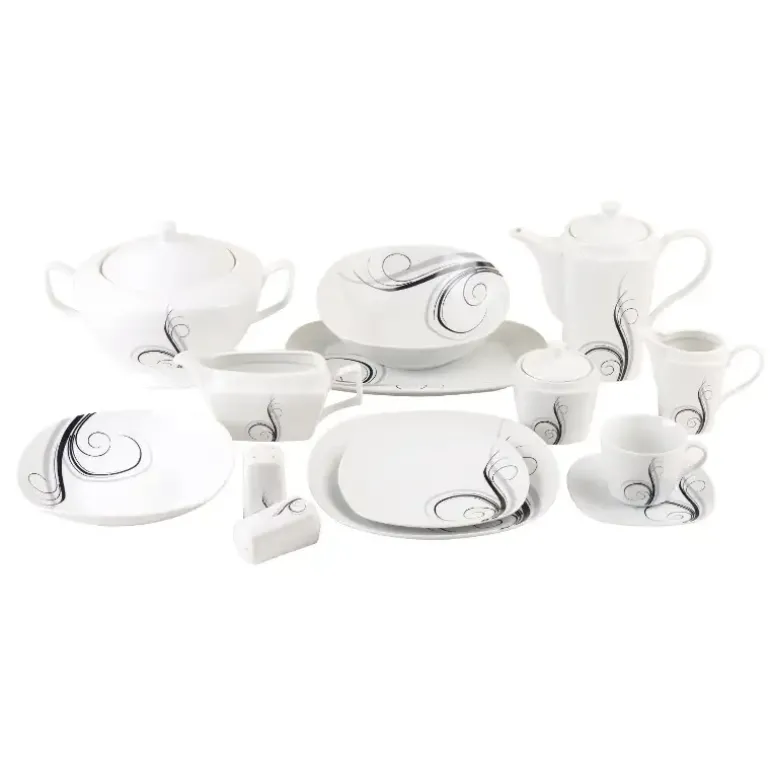 WYPRZEDAŻ! TADAR Dolce Vita Komplet 3 spodków pod filiżankę / porcelana