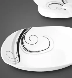WYPRZEDAŻ! TADAR Dolce Vita Komplet 3 spodków pod filiżankę / porcelana
