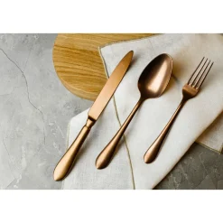 WYPRZEDAŻ! VERLO DESTELLO COPPER Łyżka obiadowa LUZ / stal nierdzewna
