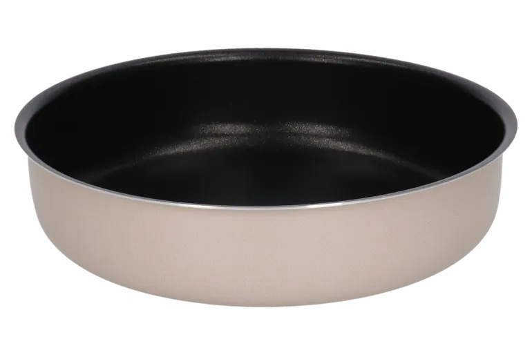 WYPRZEDAŻ! VITTERO Forma aluminiowa okrągła do ciasta 20 cm / beżowa