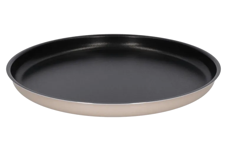 WYPRZEDAŻ! VITTERO Forma aluminiowa okrągła do ciasta 30 cm / niska / beżowa