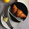 WYPRZEDAŻ! WATERSIDE MILAN Komplet 8 talerzy dla 4 osób / porcelana
