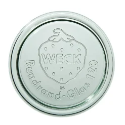 WYPRZEDAŻ! WECK Pokrywa szklana 120 mm do słoików, 6 szt.