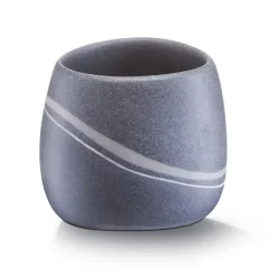 WYPRZEDAŻ! ZELLER POLY Kubek łazienkowy 9 cm szary / tworzywo sztuczne