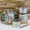 WYPRZEDAŻ! ZWIEGER KLASSIKER Komplet garnków z pokrywkami 10 el / stal nierdzewna SS 304 / BRAK POKRYWKI 18 CM W KOMPLECIE