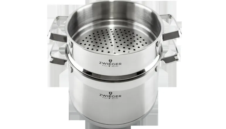 WYPRZEDAŻ! ZWIEGER KLASSIKER Komplet garnków z pokrywkami 10 el / stal nierdzewna SS 304 / BRAK POKRYWKI 18 CM W KOMPLECIE