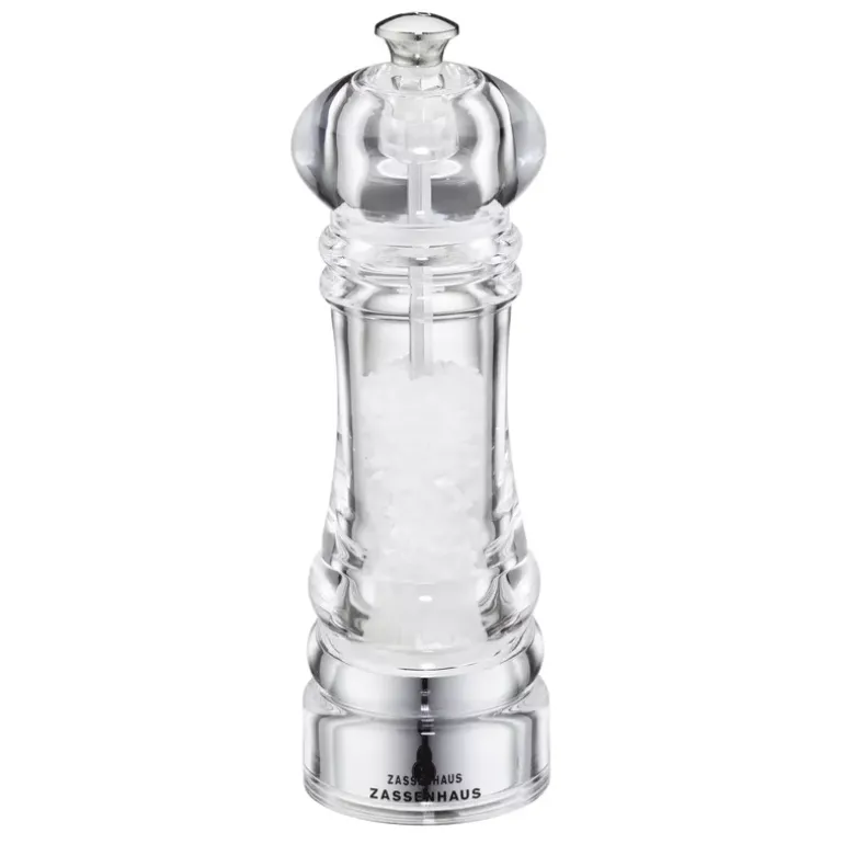ZASSENHAUS | Berlin | zestaw 2 młynków do soli i pieprzu, akrylowe 18 cm