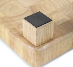 ZASSENHAUS Blok do krojenia typu end grain 45 x 30 x 8,5 cm / drewno kauczukowca / FreeForm