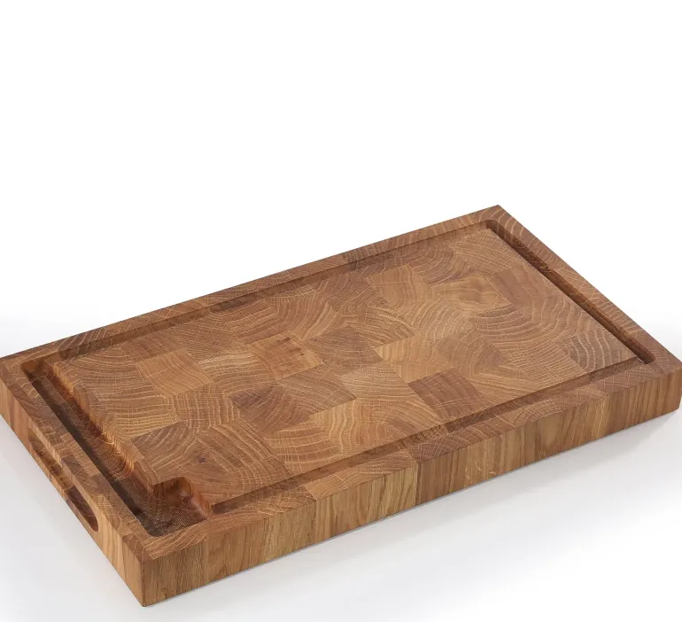 ZASSENHAUS Blok do krojenia typu end grain 45 x 25 x 4 cm / drewno dębowe / FreeForm