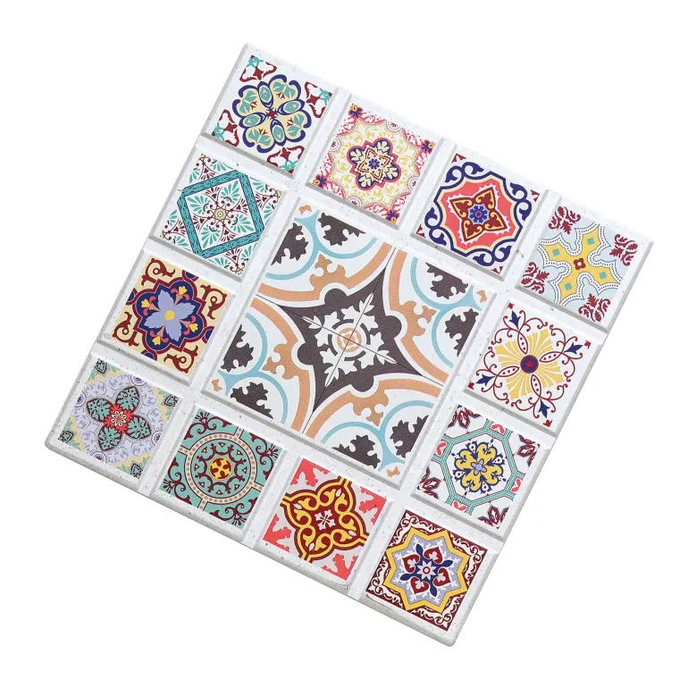ZASSENHAUS | Casablanca | podkładka pod gorące naczynia, ceramika/korek, 20 x 20 cm, gwiazda