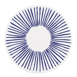 ZASSENHAUS | Nordic | podkładka pod gorące naczynia, ceramika/korek, śred. 20 cm, kreski
