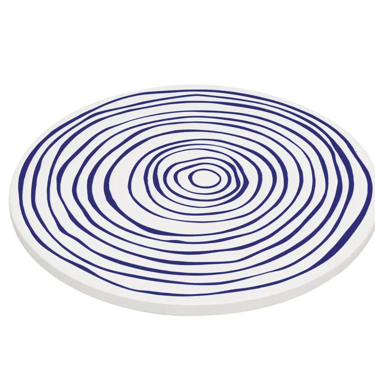 ZASSENHAUS | Nordic | podkładka pod gorące naczynia, ceramika/korek, śred. 20 cm, kręgi