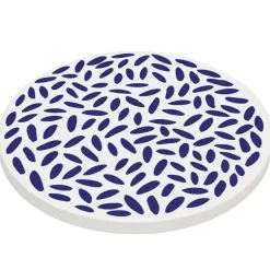 ZASSENHAUS | Nordic | podkładka pod szklankę, ceramika/korek, śred. 11 cm, krople