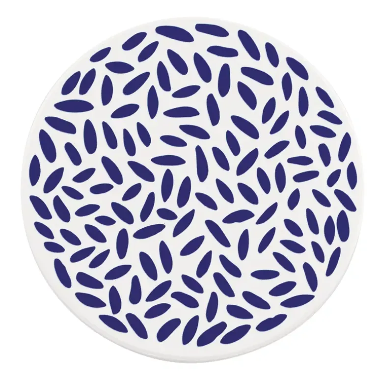 ZASSENHAUS | Nordic | podkładka pod szklankę, ceramika/korek, śred. 11 cm, krople