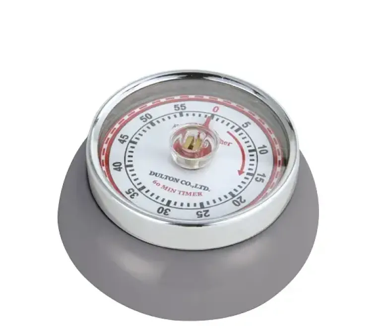 ZASSENHAUS SPEED Timer mechaniczny ⌀ 7 cm szary