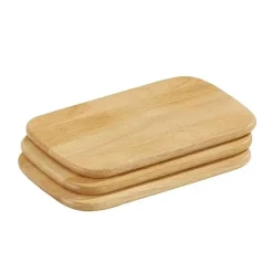 ZASSENHAUS Zestaw 3 desek do krojenia z drewna kauczukowego 22 × 15 cm