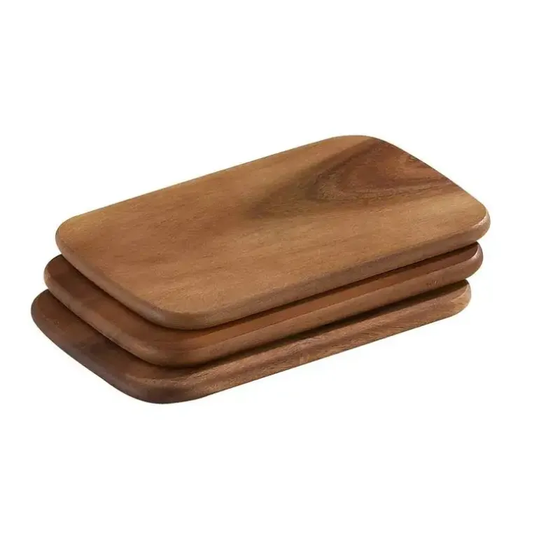 ZASSENHAUS Zestaw 3 desek do krojenia z drewna akacjowego 22 × 15 × 1 cm / FreeForm