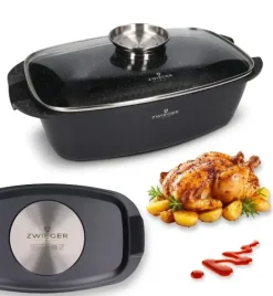 ZWIEGER BLACK STONE Brytfanna 32 cm GREBLON non-stick