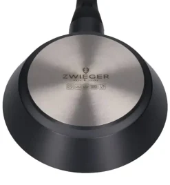 ZWIEGER BLACK STONE Komplet patelni 24, 28 cm + Patelnia grillowa 28 cm / GREBLON non-stick
