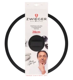 ZWIEGER BLACK STONE Patelnia 28 cm + Pokrywka uniwersalna / GREBLON non-stick