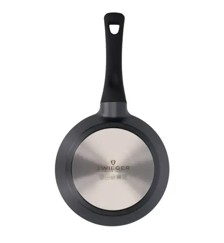 ZWIEGER BLACK STONE Patelnia 24 cm + Pokrywka uniwersalna Tadar / GREBLON non-stick